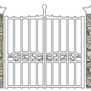Kit PORTAIL FER FORGÉ avec PILIERS