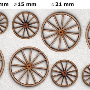 10 ROUES DE CHARRETTES