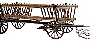 CHAR à FOIN LONG à RIDELLES HAUTES ou DROITES MONTÉ