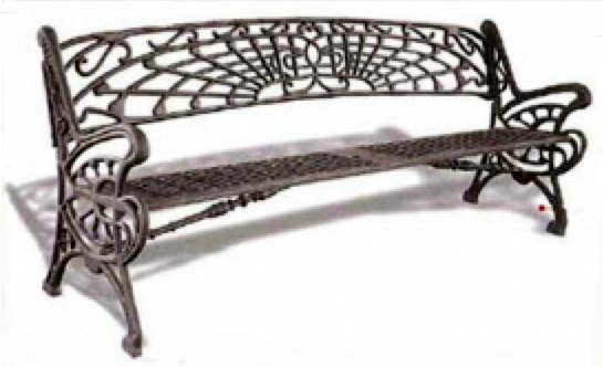 2 BANCS TRIPLES en FONTE LAITON