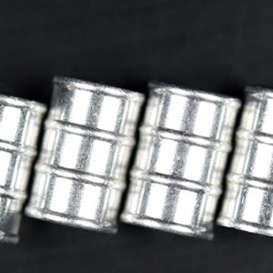 4 FÛTS MÉTALLIQUES MÉTAL BLANC