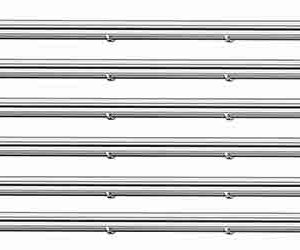 JEU DE 6 GOUTIÈRES HO en PLASTIQUE de 120 mm