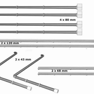 JEU de GOUTIÈRES HO en PLASTIQUE pour GARE 2 HALLE