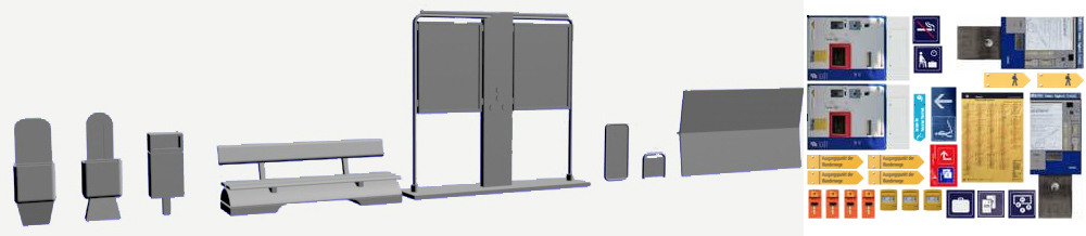 GARE FURKA OBERALP : 1 GUICHET AUTO, 2 FONTAINES, 1 BANC, SUPPORTS d'AFFICHES, 1 CORBEILLE, 2 DISTRIBUTEURS, 2 COMPOSTEURS, 2 BAL – Image 3