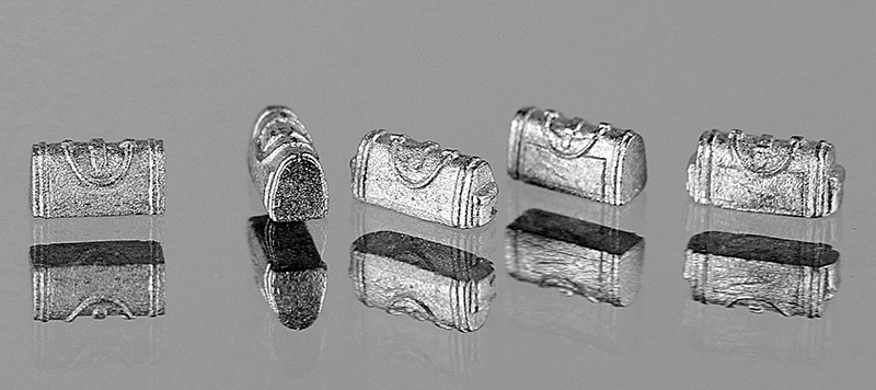 ENSEMBLE de SACS de VOYAGE MÉTAL BLANC