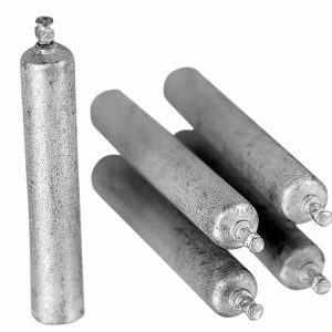 BOMBONNES de GAZ ACETYLÈNE 0 EN MÉTAL BLANC