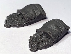 SACS de CHARBON OUVERTS à PLAT