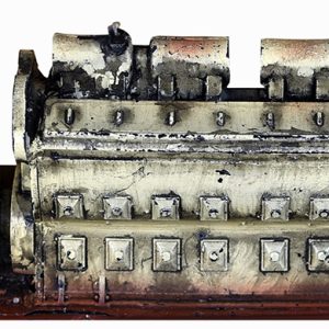 MOTEUR DIESEL DÉPOSÉ MONTÉ PEINT