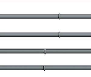 2 DESCENTES + 2 CHENAUX de 150 mm