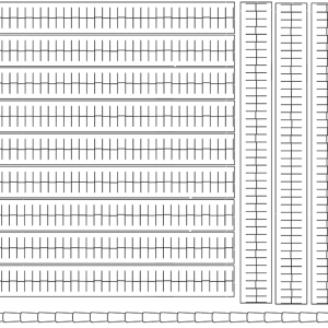 BANDES de TUILES PICON HO 291 mm + 3 FAITIÈRES