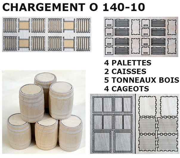 CHARGEMENT T : 2 CAISSES, 4 PALETTES & 5 TONNEAUX