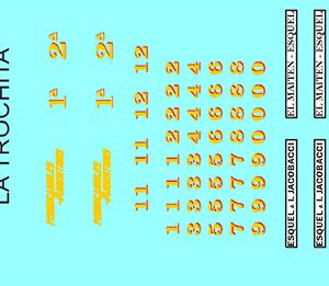 DÉCALCOMANIES VOITURES NUMÉROS et LOGOS