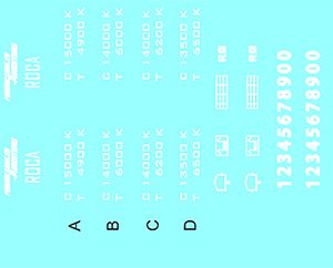 DÉCALCOMANIES WAGONS NUMÉROS et LOGOS