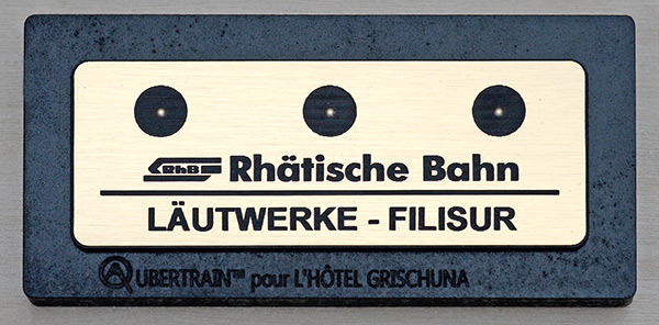 PLAQUE D'EXPOSITION pour 3 LAUTWERK FILISUR