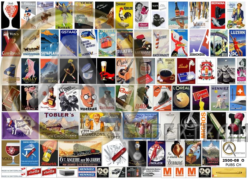 AFFICHES PUBLICITAIRES SUISSES O