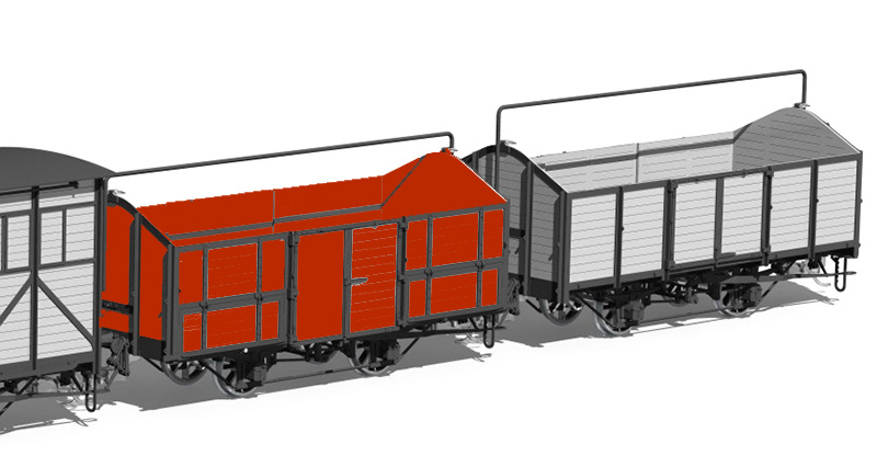 TOMBEREAU CP SUD France GRIS et NOIR MONTÉ CHÂSSIS NOIR – Image 2