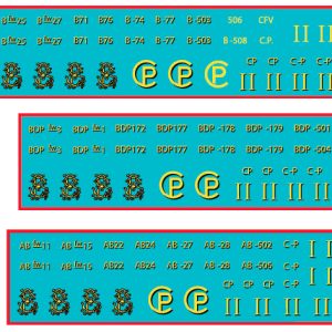 DÉCALCOMANIES VOITURES CP SUD France