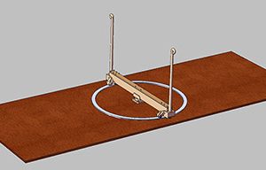 PLANCHER LAITON avec PISTE CIRCULAIRE pour 350-16 et 350-28