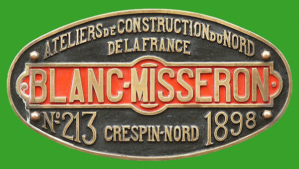BLANC MISSERON PLAQUE DE NOTRE 030 BLANC MISSERON