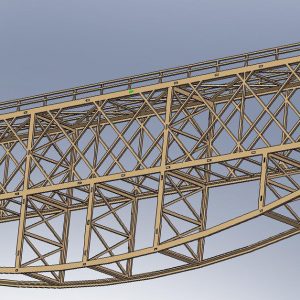 PONT MÉTALLIQUE VENTRE de POISSON