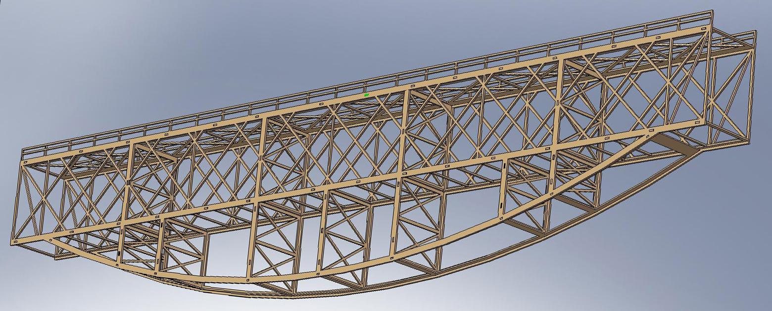 PONT MÉTALLIQUE VENTRE de POISSON