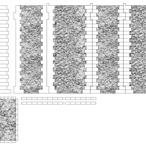 PILIERS PONT METALLIQUE 550 mm