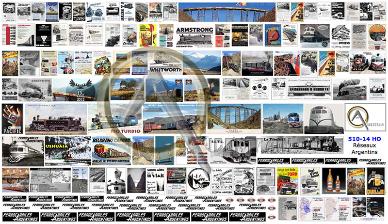 AFFICHES RÉSEAUX CHEMINS DE FER ARGENTINS