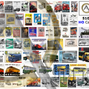AFFICHES CONSTRUCTEURS CAMIONS FRANÇAIS