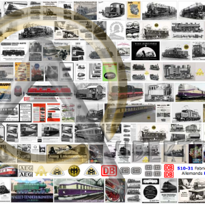AFFICHES CONSTRUCTEURS ALLEMANDS DE MATÉRIEL FERROVIAIRE