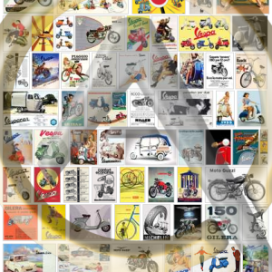 AFFICHES VESPA & 2 ROUES ITALIENS