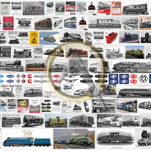 AFFICHES CONSTRUCTEURS ANGLAIS de MATÉRIEL FERROVIAIRES HO