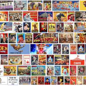 AFFICHES de CIRQUE
