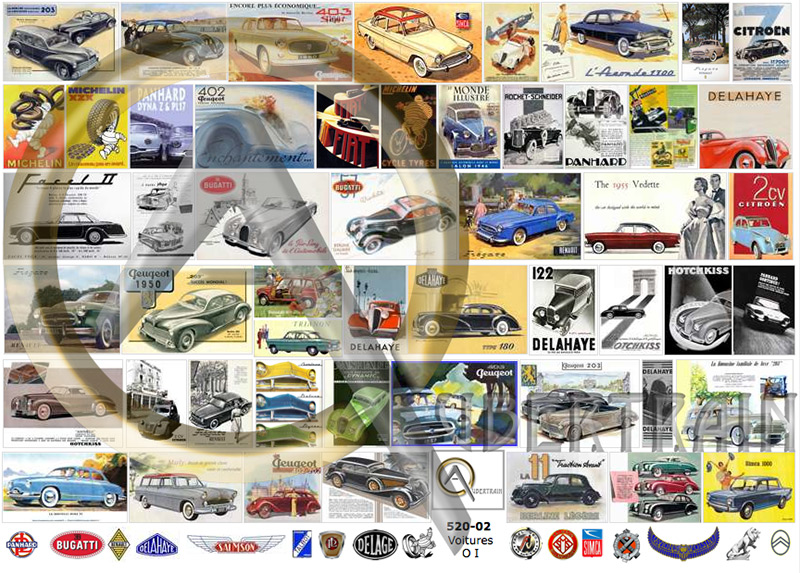 AFFICHES VOITURES FRANÇAISES I