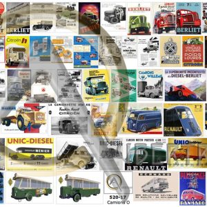 AFFICHES CONSTRUCTEURS CAMIONS FRANÇAIS