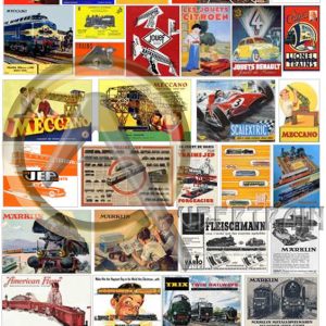 AFFICHES TRAINS JOUETS MONDE