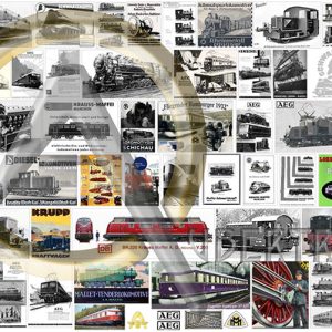 AFFICHES CONSTRUCTEURS ALLEMANDS de MATÉRIEL FERROVIAIRE II