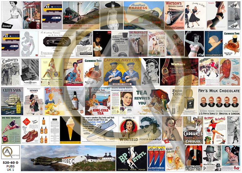 AFFICHES PUBLICITÉS ANGLAISES I