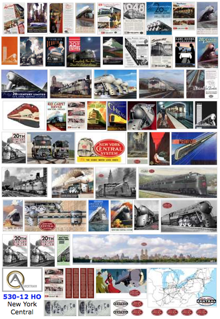 AFFICHES RÉSEAU NEW YORK CENTRAL