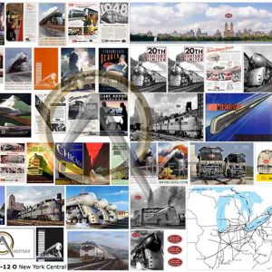 AFFICHES RÉSEAUX CHEMINS de FER US