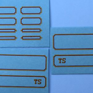 DÉCALCOMANIE 030 B&M LISERÉ ROUGE