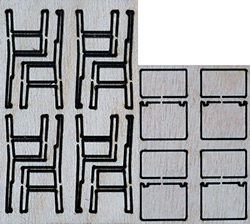 Kit 4 CHAISES