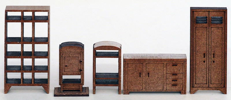 Kit HO POELE ÉTAGÈRE ARMOIRE PLACARD BAS et PANIER à BOIS