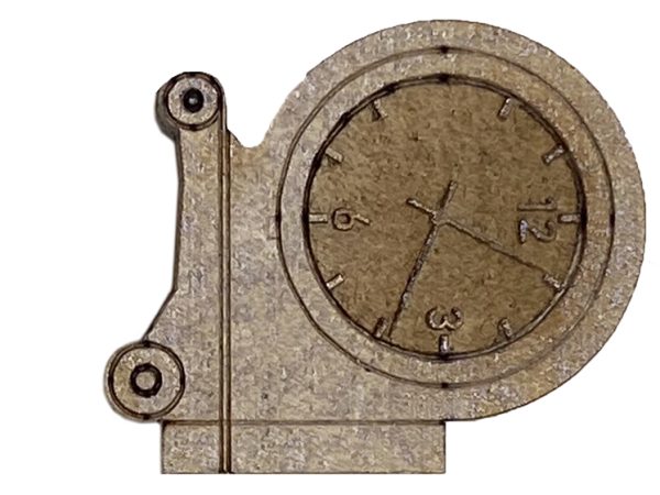 2 HORLOGES de GARE GRAVÉES