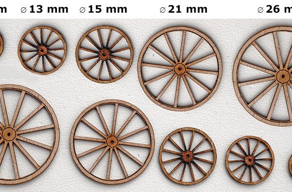 10 ROUES DE CHARRETTES