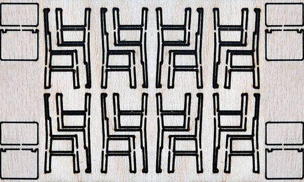 Kit 8 CHAISES DE CUISINE