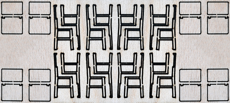 Kit 8 CHAISES DE CUISINE