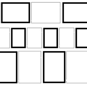 CADRES pour AFFICHES 6 x 14,5 x 21,9 - 2 x 22,2 x 32,9 - 3 x 13,5 x 19,7 - 2 x 20,4 x 19,5 - 8 x 21,9 x 14,5 - 2 x 30 x 24,2 mm