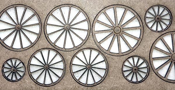 ROUES de CHARRETTES