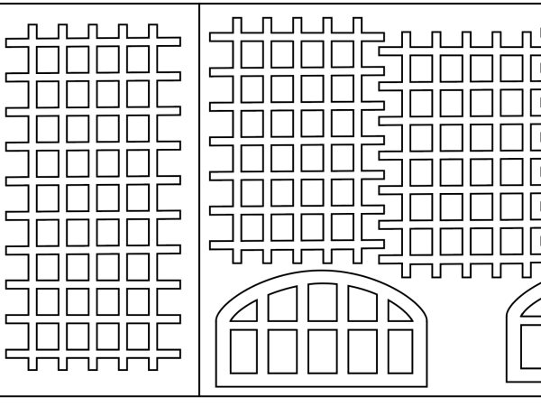 Kit 7 GRILLES FER FORGÉ + SOUPIRAIL