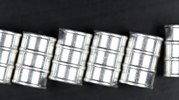 4 FÛTS MÉTALLIQUES MÉTAL BLANC